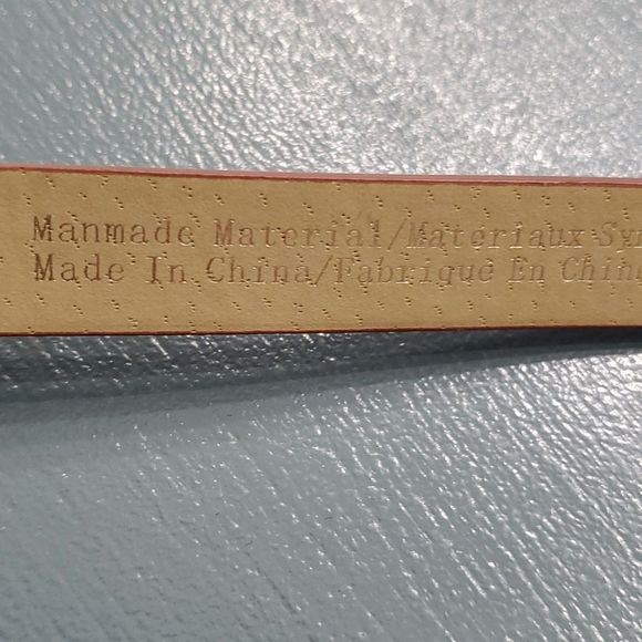 Women's brown belt by Express. Brass buckle. MEDIUM TO SMALL, adjustable. - Picture 9 of 9